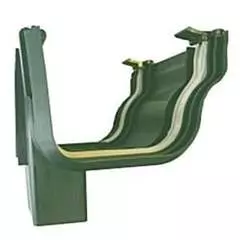 Dls holiday home downpipe connector/ hopper in forest green
