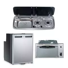 Dometic Fridge, Grill, Hob/Sink Unit Bundle (Sink on Left, 9222 Model)