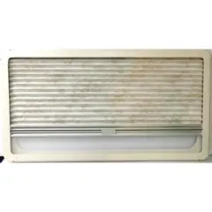 Dometic Seitz Pleated Blind 900x400 - Aluminium frame/Sand fabric