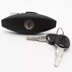 FAP Oval Lock in Black with keys