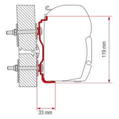 Fiamma Adapter Hymer 2016 500 (98655Z064)
