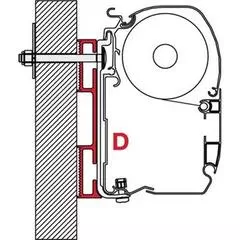 Fiamma Adaptor D 8cm