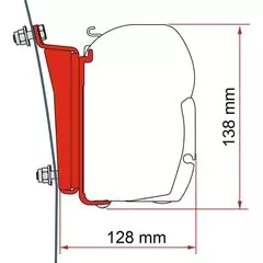 Fiamma F45 Kit Ford Transit H3 Bracket - LHD EU Vans Only