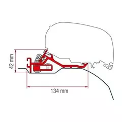 Fiamma Kit Ducato/Boxer (H2-L4) >2006 For F80S (98655Z093)