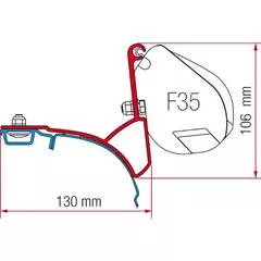 Fiamma Kit VWT5 Multivan Transporter