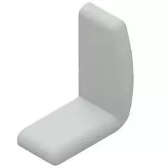Fiamma Lower Right Fixing Plate End Cap for Carrybike Hymer