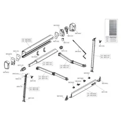 Fiamma Right Hand arm 270cm for F43 awnings 