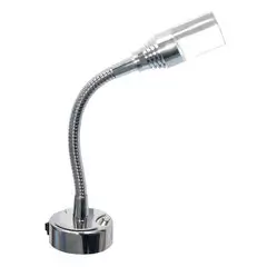 Flexible Light with USB Port 50mm Base (12V / 1W / Warm White / IP20)