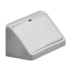 Hafele Furniture Joint Block With Cap In Light Grey (Single)