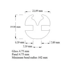 Glazing Rubber 4.75mm