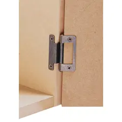 Hafele Flush Cranked Hinge in Zinc Plated Steel for 15-19mm Doors