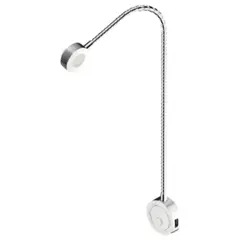 Hafele LED Chrome Flexible Reading Light 12V USB charging