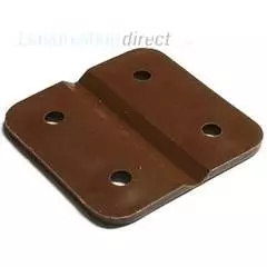 Plastic Hinge - chocolate brown