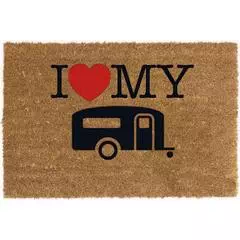 I Love My Caravan Coconut Mat