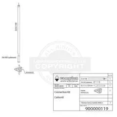 Isabella CarbonX Support Pole For Gate