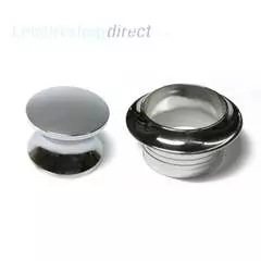 Push Button ~~~ Rose Polished Chrome