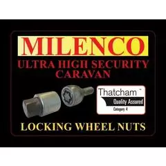 Milenco Locking Wheel Nuts Caravan Set of 2