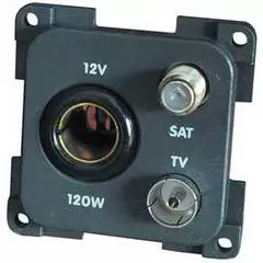 CBE 12V + TV + Satellite Socket