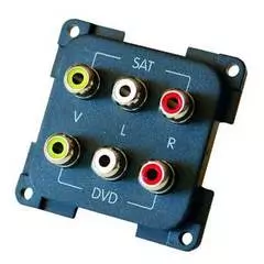 CBE 6 RCA Socket for DVD + Satellite