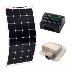 NDS Solarflex Evo 110W + Sun Control MPPT + Gland