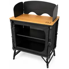 Olpro Bamboo 3 in 1 Camping Cupboard - Folding Table and Storage