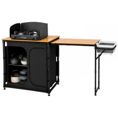 Olpro Bamboo Camp Kitchen - With Side Table