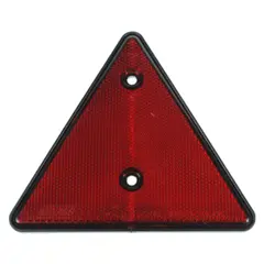 Plain Red Triangle Reflectors