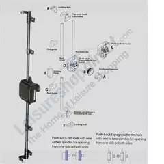 Push Lock System for Caravan Interior Doors