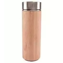Via Mondo Vacuum Flask 0.45l Stainless Steel/Bamboo