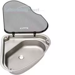 Spinflo Triangular Caravan Sink with Lid R/H