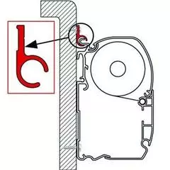 Fiamma Rail R for F35/F45/Zip 4m