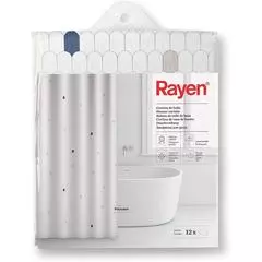 Rayen Shower Curtain White ~~~ Cells