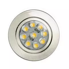 Recessed Downlight 45mm Brushed Nickel (12V / 1W / Warm White / IP20)