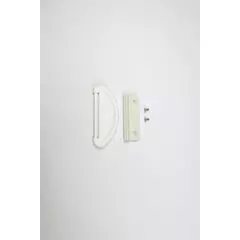 Remis Shower Doors-Set Handle White RAL9016