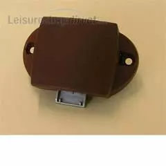 Rim lock for Touring Caravans (standard) for cupboard - Brown