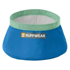 Ruffwear Trail Runner™ Ultralight Dog Bowl in Blue Pool