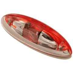 End Outline Marker White Base Metallic Cover 12v