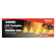 Status 6  x Tealight Candles (12 packs)