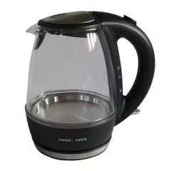 Swiss Luxx 1Ltr Low Wattage Cordless Clear Kettle