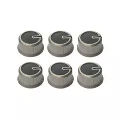 Thetford Control Knobs (6) - Nickel Black