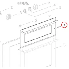 Thetford Midi Prima Mk3 SOP7XXXX Grill Door