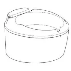 Thetford SC220 Inner Bowl Assembly White