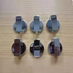 Thetford/Spinflo Plain Chrome Knobs - Set of 6