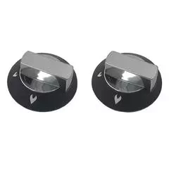Thetford/Spinflo set of 2 knobs- chrome