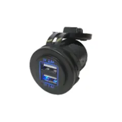 Twin USB Fast Charge with flap