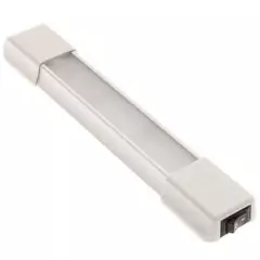 Uno 165 Switched LED Light Grey Surface Mount