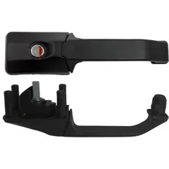 Vertical door handle for motorhomes