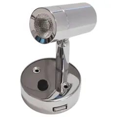 Vew Lighting Nano Led Cylinder Locker Spotlight with USB Charger