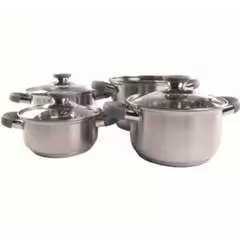 Via Mondo Chef 1 7PCE Stainless Steel Cookware Set