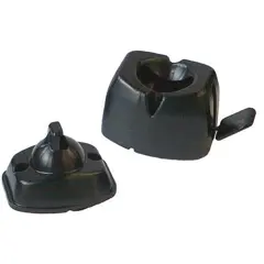 W4 Lever Release Door Catch Black